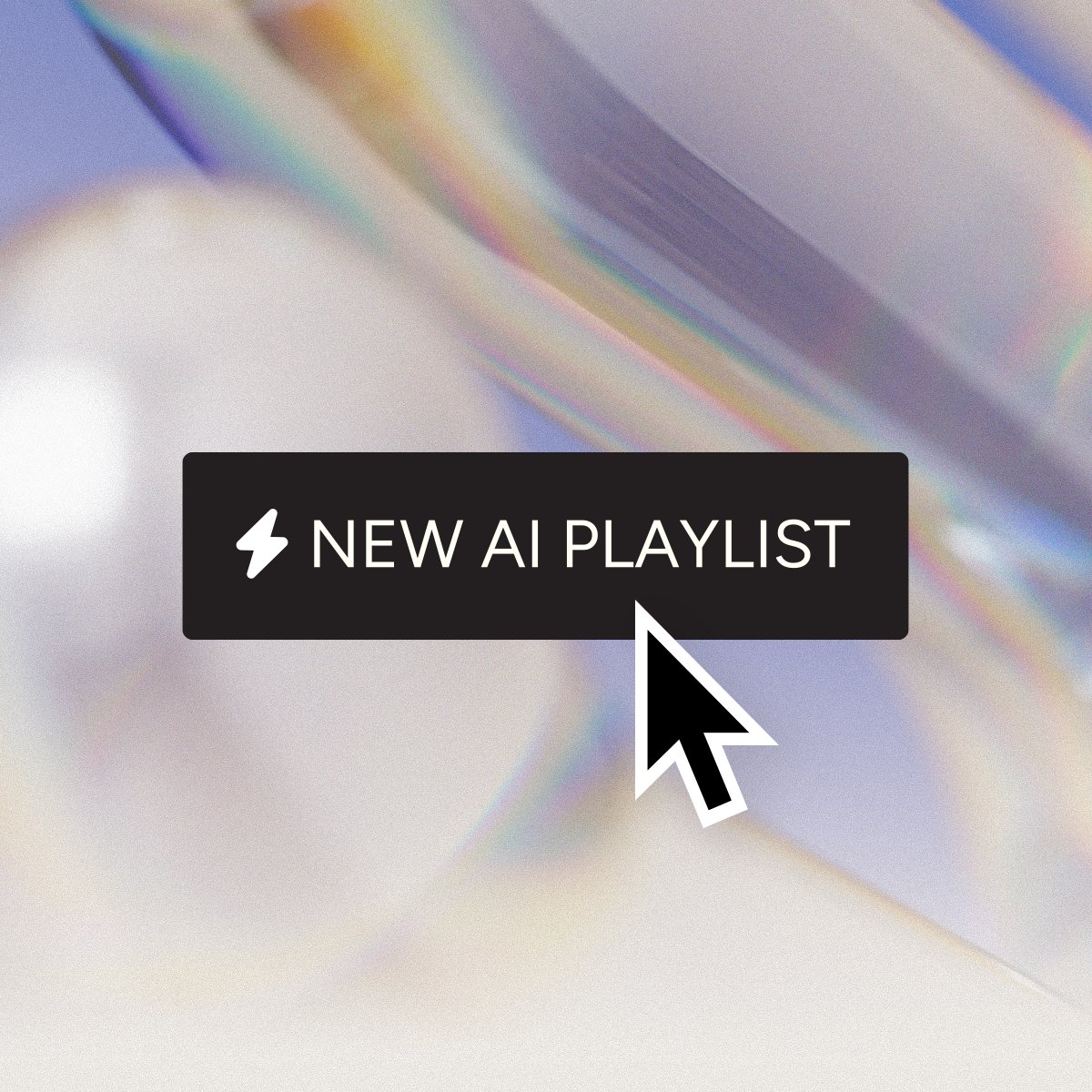 Creating a new AI playlist with one click