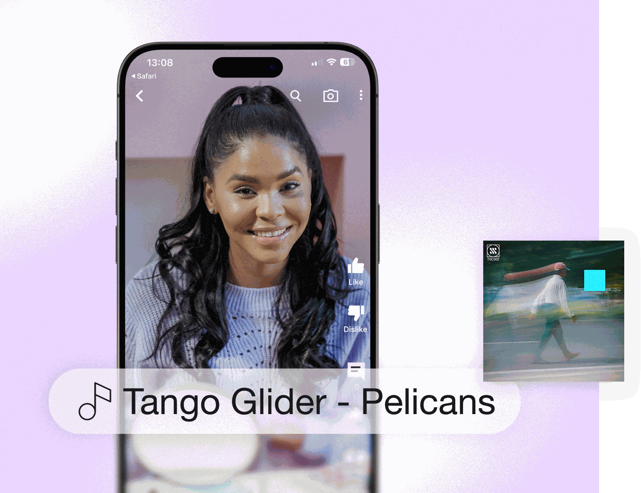 A creator recording a video for YouTube